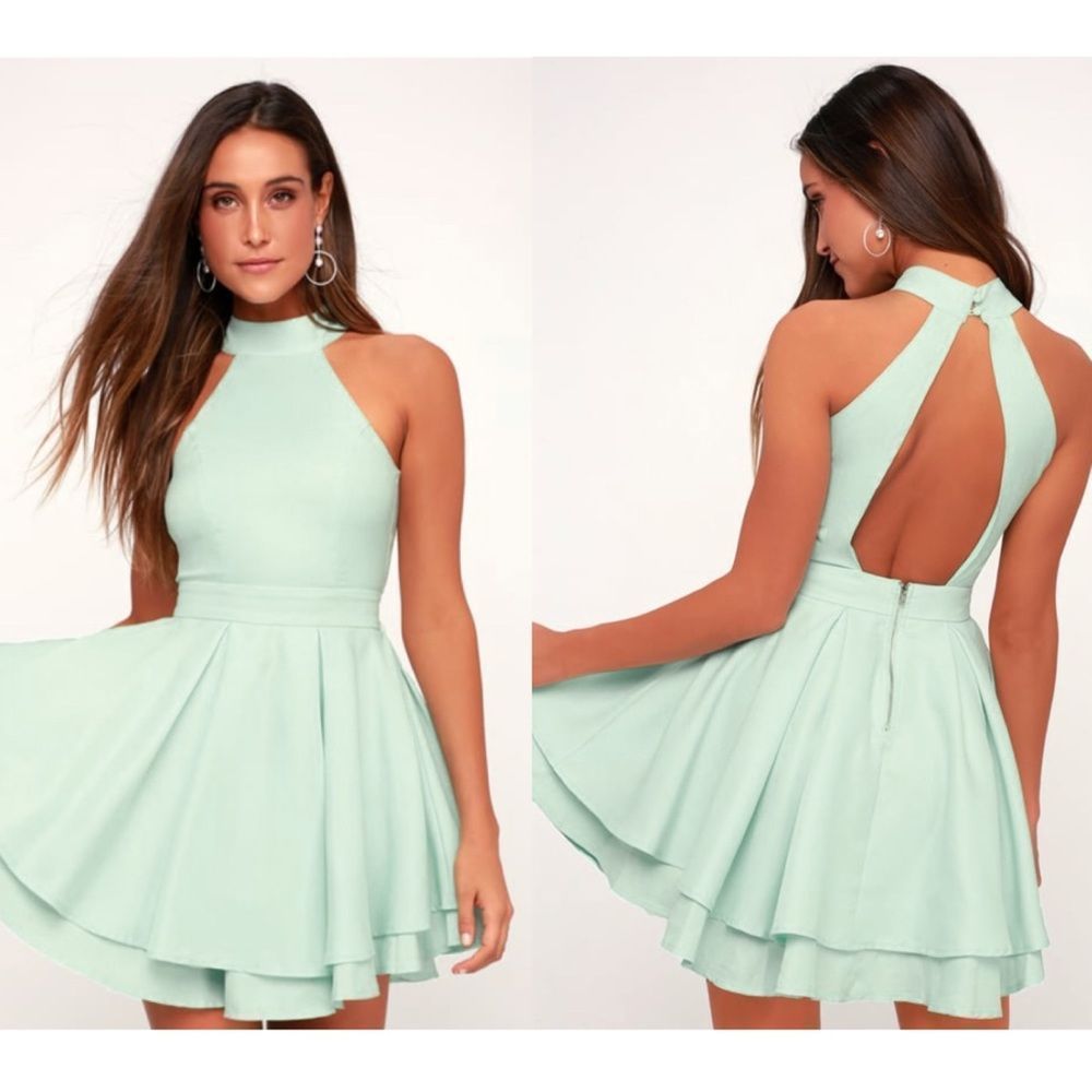 Mint Skater Dress